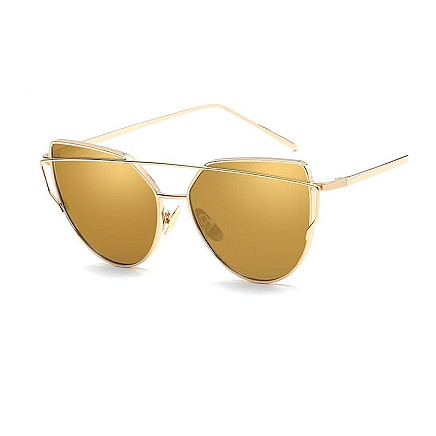 GLAM ROCK FASHION gold sunglasses OK21WZ19