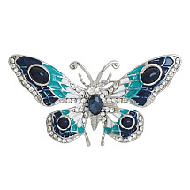 CRYSTAL BUTTERFLY decorative brooch BZ112