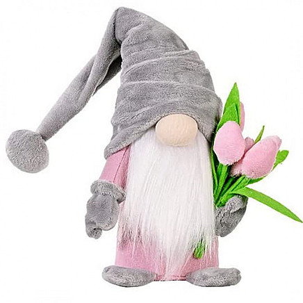 Christmas Gnome Spring made of plush KSN34WZ1