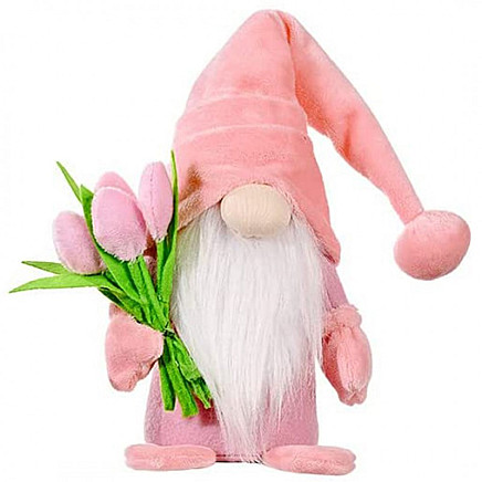 Christmas Gnome Spring made of plush KSN34WZ2