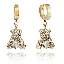 Earrings made of gold-plated stainless steel KST3141