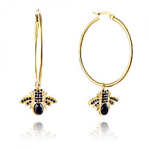 Earrings made of gold-plated stainless steel KST3225