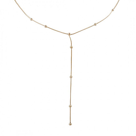 Necklace made of surgical steel plated with NST2095 gold