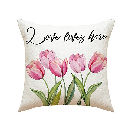 Pillowcase 45 x 45 cm TULIPS POD157