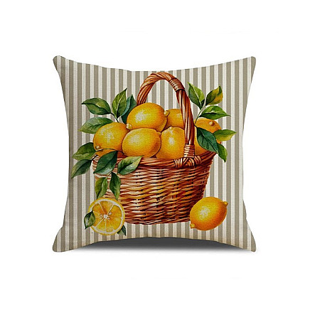 Pillowcase 45 x 45 cm BASKET OF LEMONS POD161