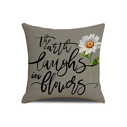 THE EARTH LAUGHS IN FLOWERS pillowcase 45 x 45 cm POD165