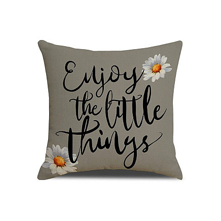 Pillowcase 45 x 45 cm ENJOY THE LITTLE THINGS POD166