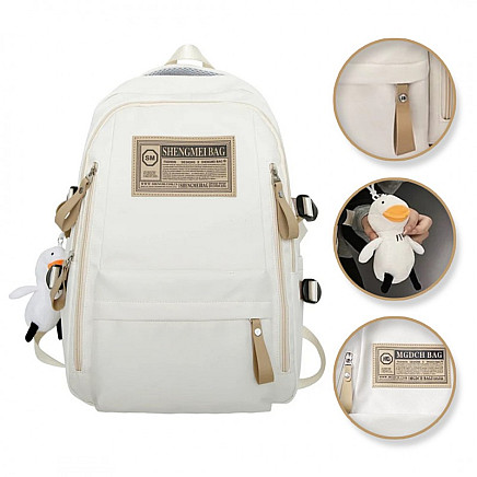 Universal school sports backpack with a keychain PL170B