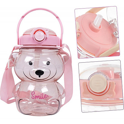 Sporta pudele SWEET BEAR rozā 1000ml