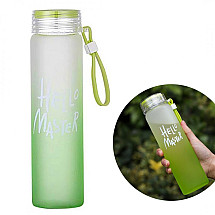 Water bottle Glass bottle with screw-on handle OMBRE 400 ML BD25ZIE