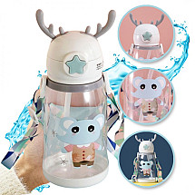 Water bottle Children's water bottle with straw 600 ML BD30B