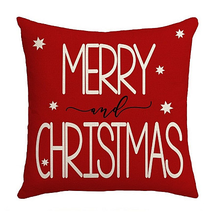 Pillowcase 45cm x 45cm Christmas motif MERRY CHRISTMAS POD176