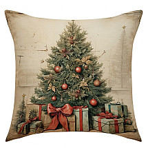 Pillowcase 45 x 45 cm Christmas motif Christmas tree BOHO POD115