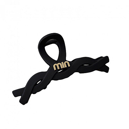 Hairpin buckle XL black with gold 11 cm SP238