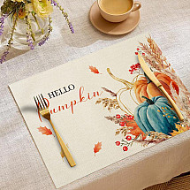 Hello Pumpkin Autumn Pattern table pad 30x45 cm rectangular MP49