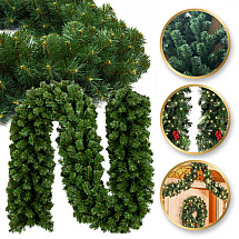 Christmas garland 270 cm 220 branches long green Christmas tree Artificial Christmas tree like a real one WSN21