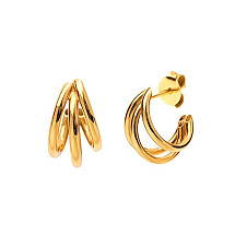 Earrings made of stainless steel plated with 14k gold KST3217