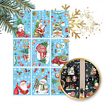 Christmas colorful window stickers 9 sheets 20 x 30cm NKD12