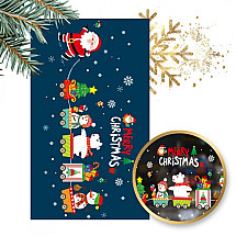 Christmas colorful window stickers 2 sheets 30 x 45 cm NKD25