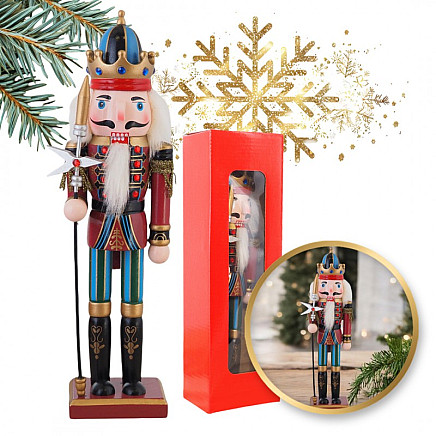 Nutcracker figurine CHRISTMAS 30 cm KSN156