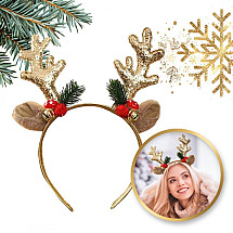 Christmas hairband with ears and horns Reindeer O538Z