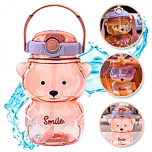 SWEET BEAR violeta ūdens pudele ar rokturi 1000ml