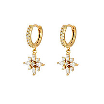 14k gold-plated stainless steel earrings, S925 stud KST3042