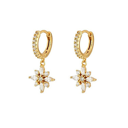 14k gold-plated stainless steel earrings, S925 stud KST3042