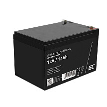 Green Cell AGM VRLA 12V 14Ah maintenance-free battery for the alarm system, cash register, toys