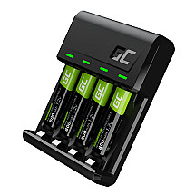 Set Green Cell GC VitalCharger and 4x batteries AAA HR03 800mAh