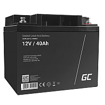 Green Cell AGM VRLA 12V 40Ah maintenance-free battery for mower, scooter, boat, wheelchair