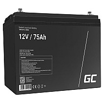 Green Cell AGM VRLA 12V 75Ah maintenance-free battery for camper, photovoltaics, solar panels, boats