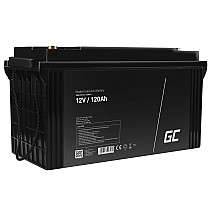 Green Cell AGM VRLA 12V 120Ah maintenance-free battery for camper, photovoltaics, solar panels, boats