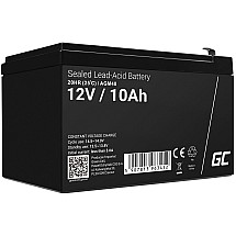 Green Cell AGM VRLA 12V 10Ah maintenance-free battery for UPS units