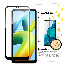 Wozinsky Full Glue Tempered Glass Full Screen Tempered Glass for Xiaomi Redmi A1+ 9H with Black Frame