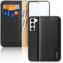 Dux Ducis Hivo case Samsung Galaxy S23+ flip case wallet stand RFID blocker black