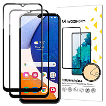 Wozinsky 2x Full Glue Tempered Glass Samsung Galaxy A14 5G / A14 9H Full Screen Tempered Glass with Black Frame