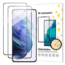 Wozinsky 2x Full Glue Tempered Glass Samsung Galaxy S23+ 9H Full Screen Tempered Glass with Black Frame