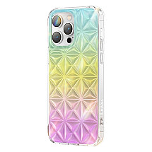 Kingxbar Miya Series case for iPhone 14 Plus back cover rainbow back cover