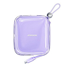 Joyroom powerbank 10000mAh Jelly Series 22.5W with built-in USB C cable purple (JR-L002)