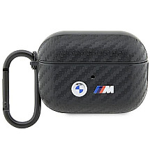 BMW BMAP2WMPUCA2 AirPods Pro 2 gen cover black/black Carbon Double Metal Logo