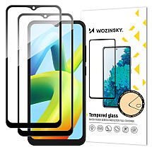 Wozinsky Full Glue Tempered Glass 2x Tempered Glass For Xiaomi Redmi A2 / Redmi A1 9H Full Screen Full Cover With Black Frame