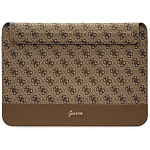 Guess 4G Stripe Metal Logo case for a 14" laptop - brown