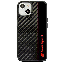 Audi Carbon Fiber Stripe iPhone 14 6.1" black/black hardcase AUS-TPUPCIP14-R8/D1-BK