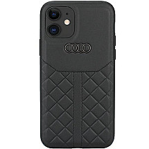 Audi Genuine Leather iPhone 11 / Xr 6.1" black/black hardcase AU-TPUPCIP11R-Q8/D1-BK