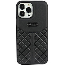 Audi Genuine Leather iPhone 13 Pro / 13 6.1" black/black hardcase AU-TPUPCIP13P-Q8/D1-BK