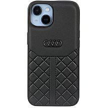 Audi Genuine Leather iPhone 14 6.1" black/black hardcase AU-TPUPPCIP14-Q8/D1-BK