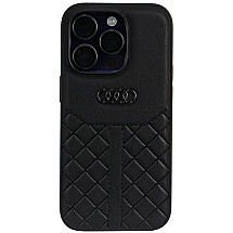 Audi Genuine Leather iPhone 14 Pro 6.1" black/black hardcase AU-TPUPPCIP14P-Q8/D1-BK