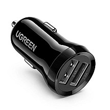 Ugreen car charger 2x USB 24W 4.8 A (2x 2.4 A) black (50875)