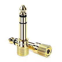 Ugreen adapter 3.5 mm mini jack to 6.3 mm jack adapter gold (20503)